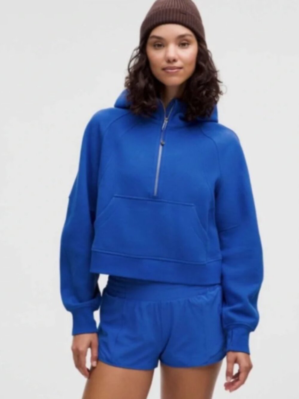 Lululemon Scuba Oversized Half Zip Hoodie | Cerulean Blue | Size XS/S